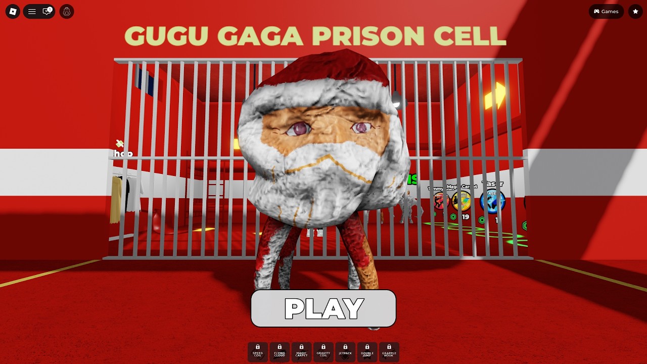 What am I Playing? 🤦‍♂️LOL - GUGU GAGA PRISON RUN! (Obby) #roblox #gugugaga