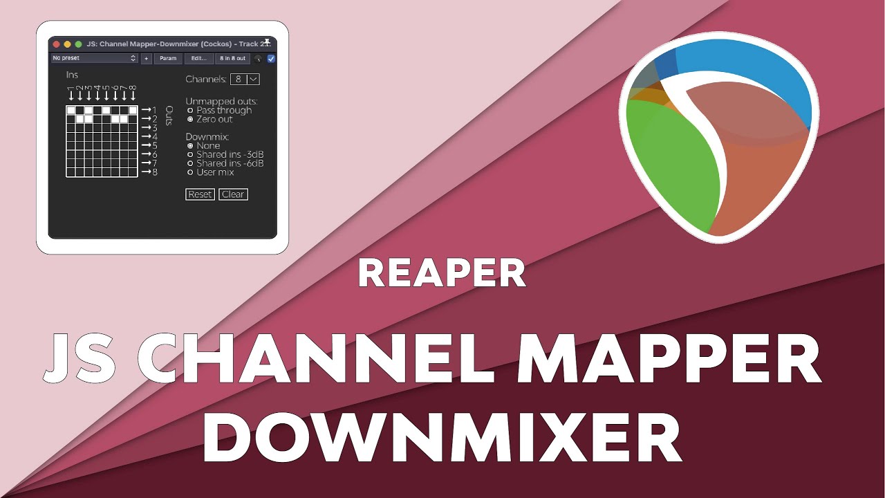 REAPER JS MAPPER DOWNMIXER de A à Z
