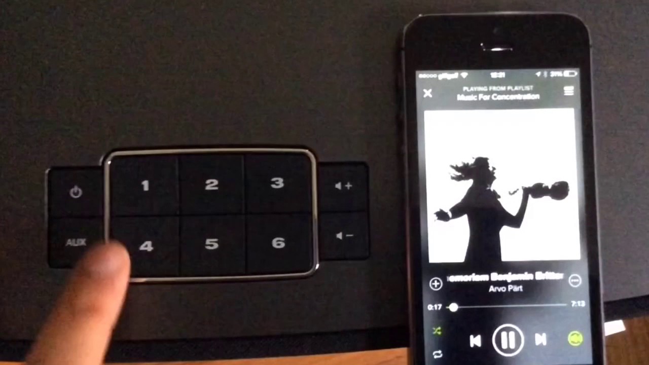 You can just press and hold a number to set a preset (Bose SoundTouch 30)