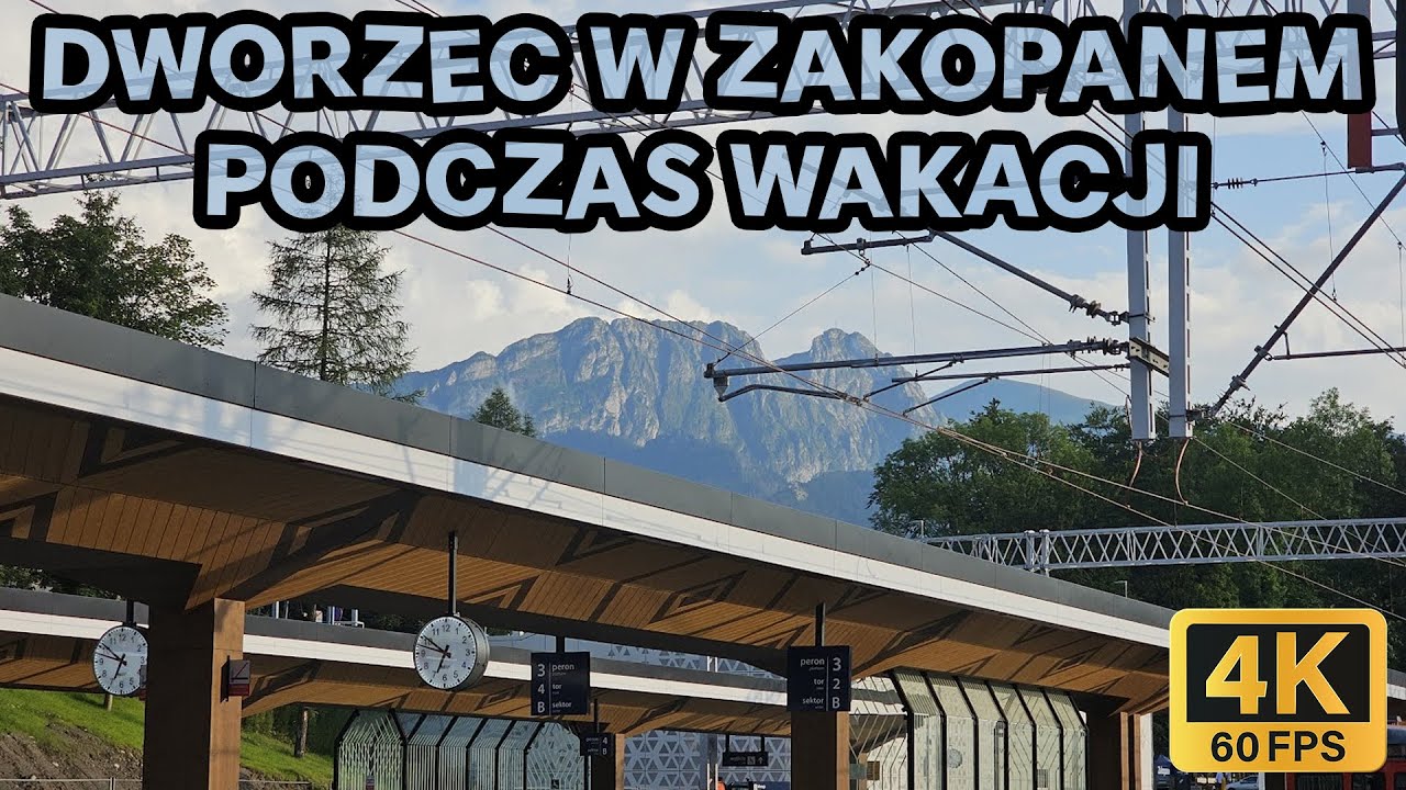 🔴Zakopane, jak jest w wakacje na DWORCU PKP🚉 4K❗2024.07.11 ASMR