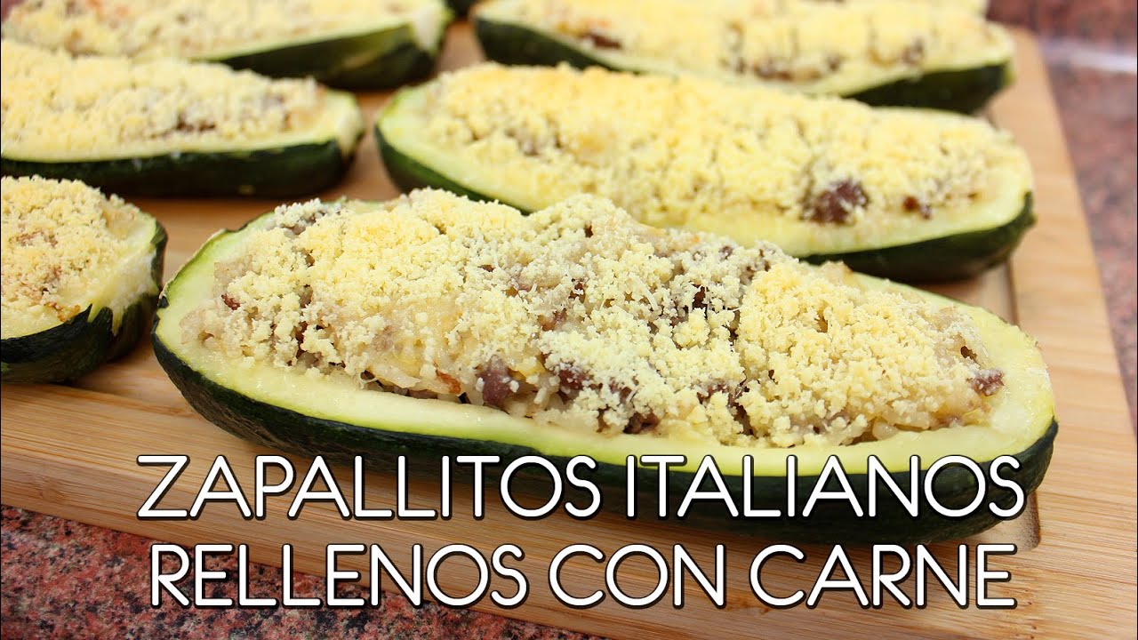Zapallitos italianos rellenos con carne molida, ¡CLÁSICO DE CLÁSICOS! - Come como príncipe