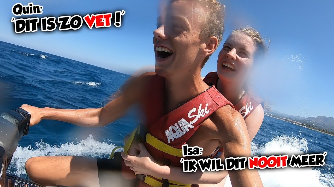 ISA HAAR EERSTE KEER OP DE WATERSCOOTER! - Quin's Week #12.2