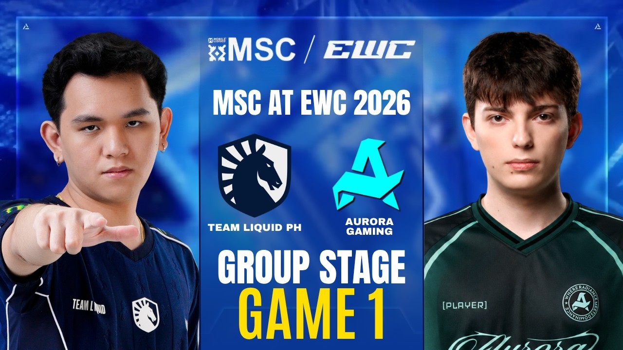 [GAME 1] TEAM LIQUID PH vs AURORA GAMING MSC AT EWC 2026 GROUP STAGE | TLPH vs RORA