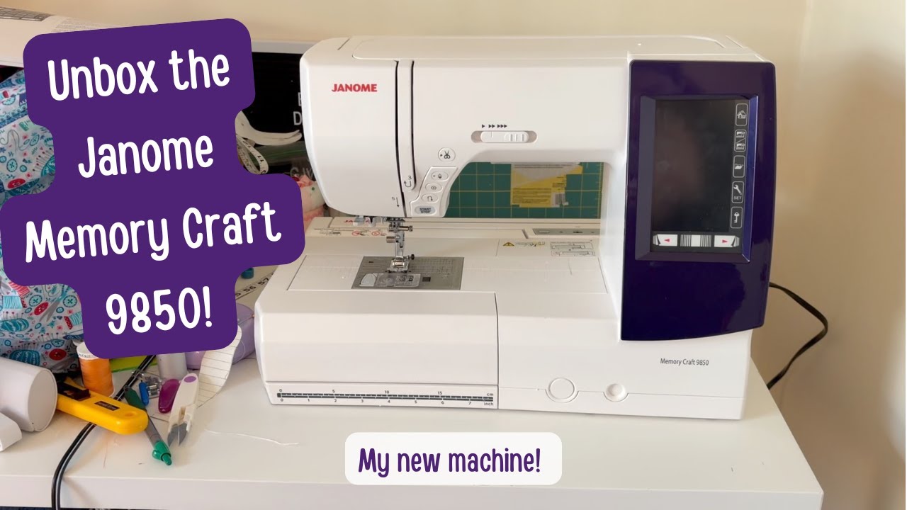 Новая глава в шитье ✨ Распаковка швейной машинки Janome Memory Craft 9850