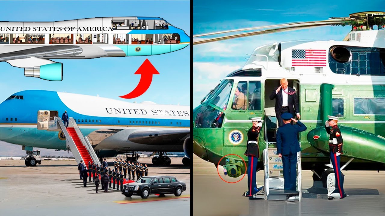🔴 AIR FORCE ONE y MARINE ONE: Así Opera el AVIÓN y HELICÓPTERO del Presidente de EE.UU. 🇺🇸