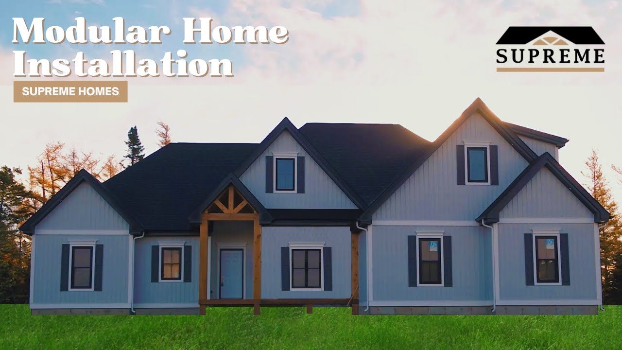 Stunning Custom Modular Home Assembly in 5 Modules | Supreme Homes