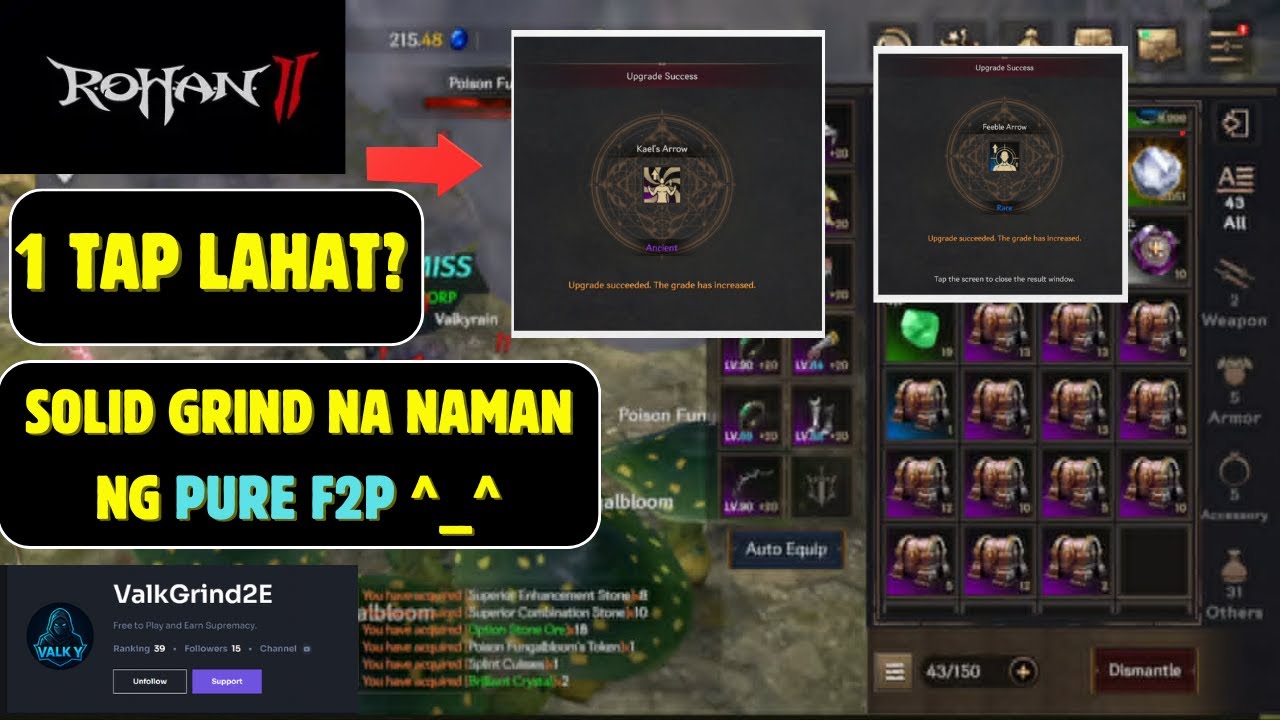 2X 1 TAP TECHNIQUE 💪 EPIC UNBOXING & NEXT GAME TO GRIND ||  ROHAN 2 GAMEPLAY SOLO PLAYER