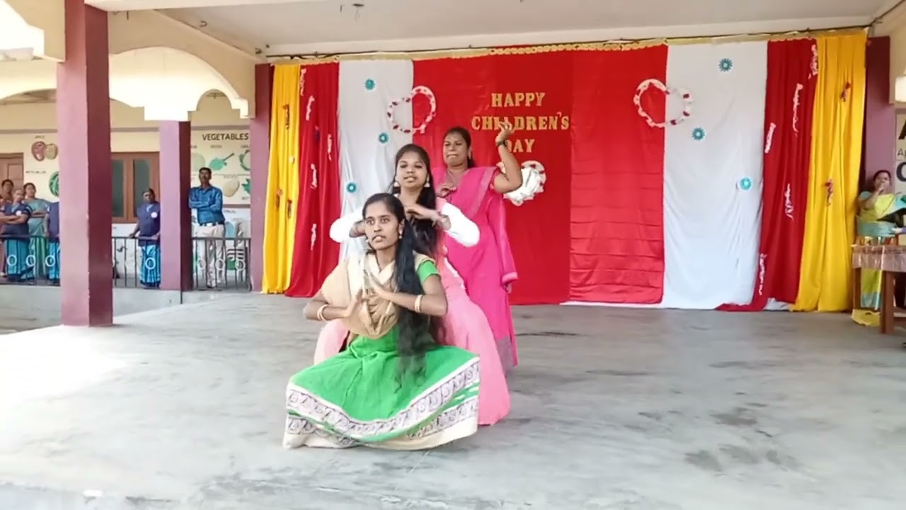 welcome dance children's day celebration St Ann's matric Hr Sec School Tmpalayam