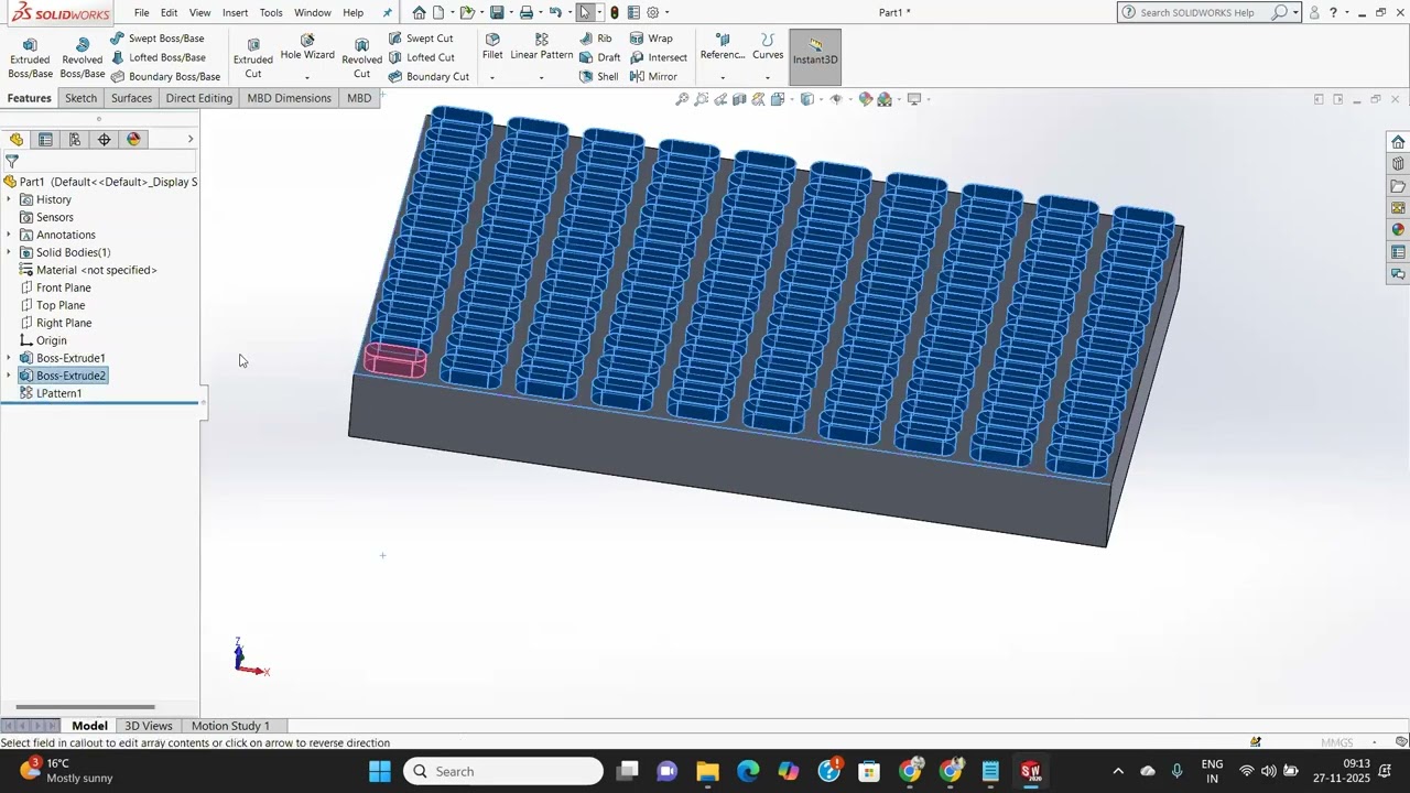 Don't Repeat Yourself! Mastering SolidWorks Patterns for Professional Design | Part 12