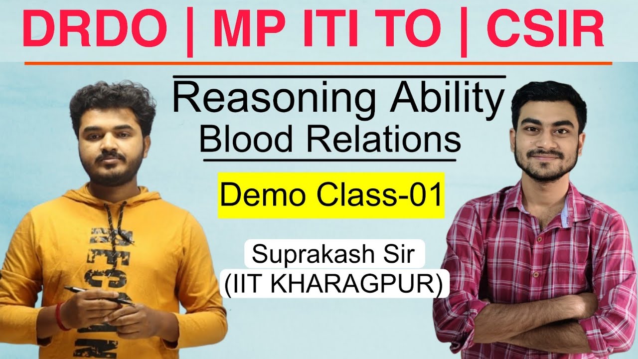 Reasoning Ability Demo Class 1 | DRDO, MP ITI TO,CSIR | Reasoning Demo Class 1 #drdo #csir #mpitito 