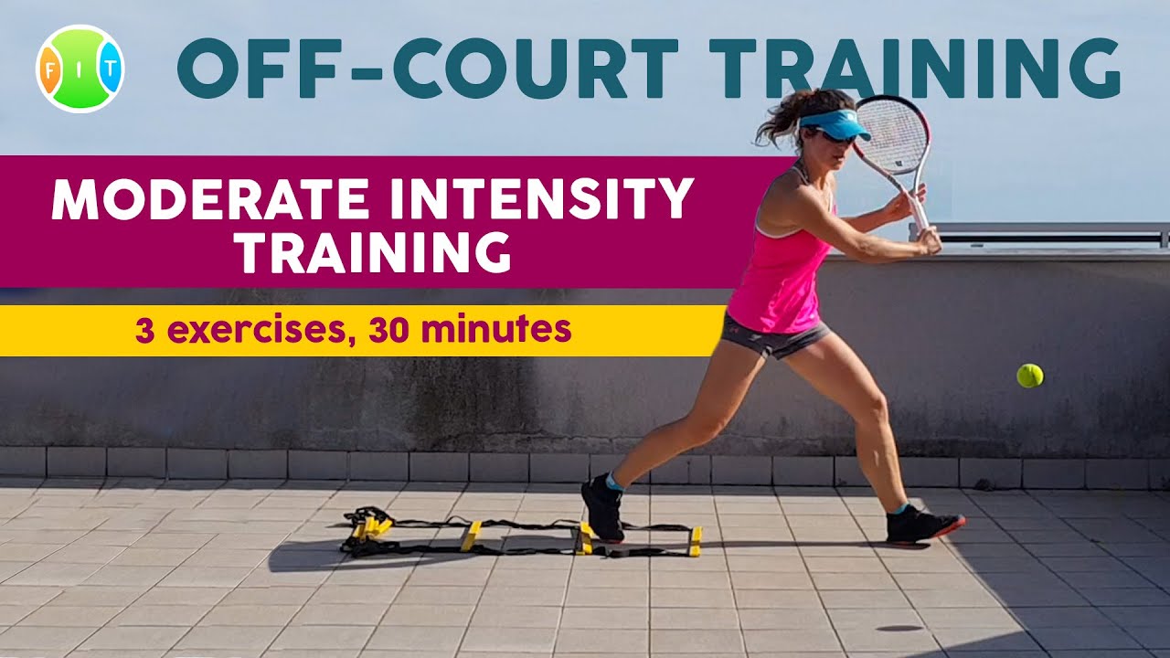 How I train with MODERATE INTENSITY 🎾💦 on the rooftop | TENNIS in 😷 LOCKDOWN