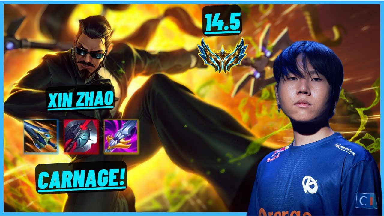 KC BO: XIN ZHAO VS KOI NONAME: VIEGO (JGL) DOUBLE KILL, CARNAGE - EUW CHALLENGER - PATCH 14.5
