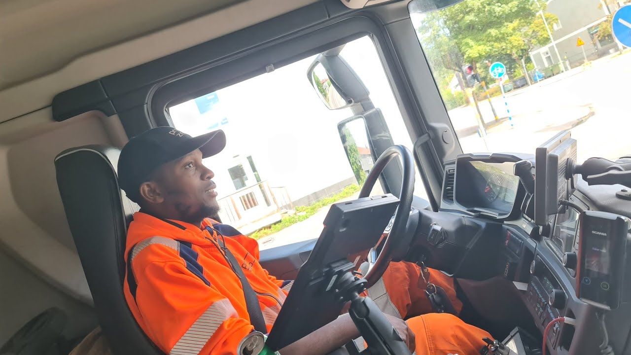 Ssente yekyeyo kye sweden  -- a ride with my little brother at work.