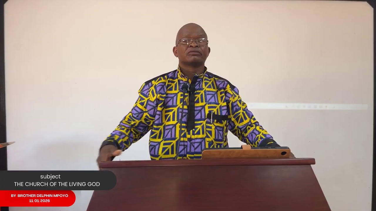 SUN 11/01/2025 THE CHURCH OF THE LIVING GOD BY BROTHER DELPHIN MPOYI.