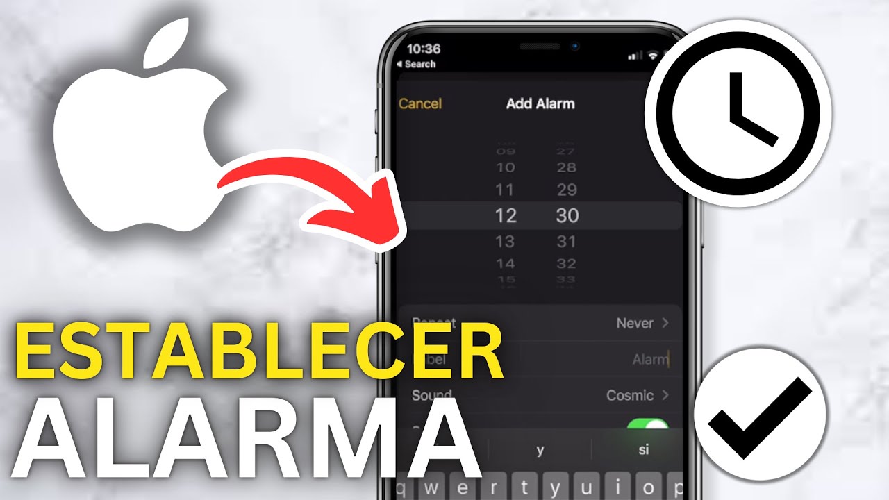 C&oacute;mo Configurar una Alarma en iPhone - Tutorial