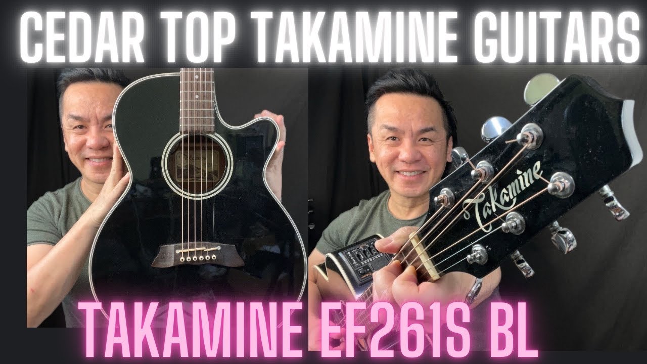 Обзор гитары TAKAMINE EF261S BL @davisguitarsingapore