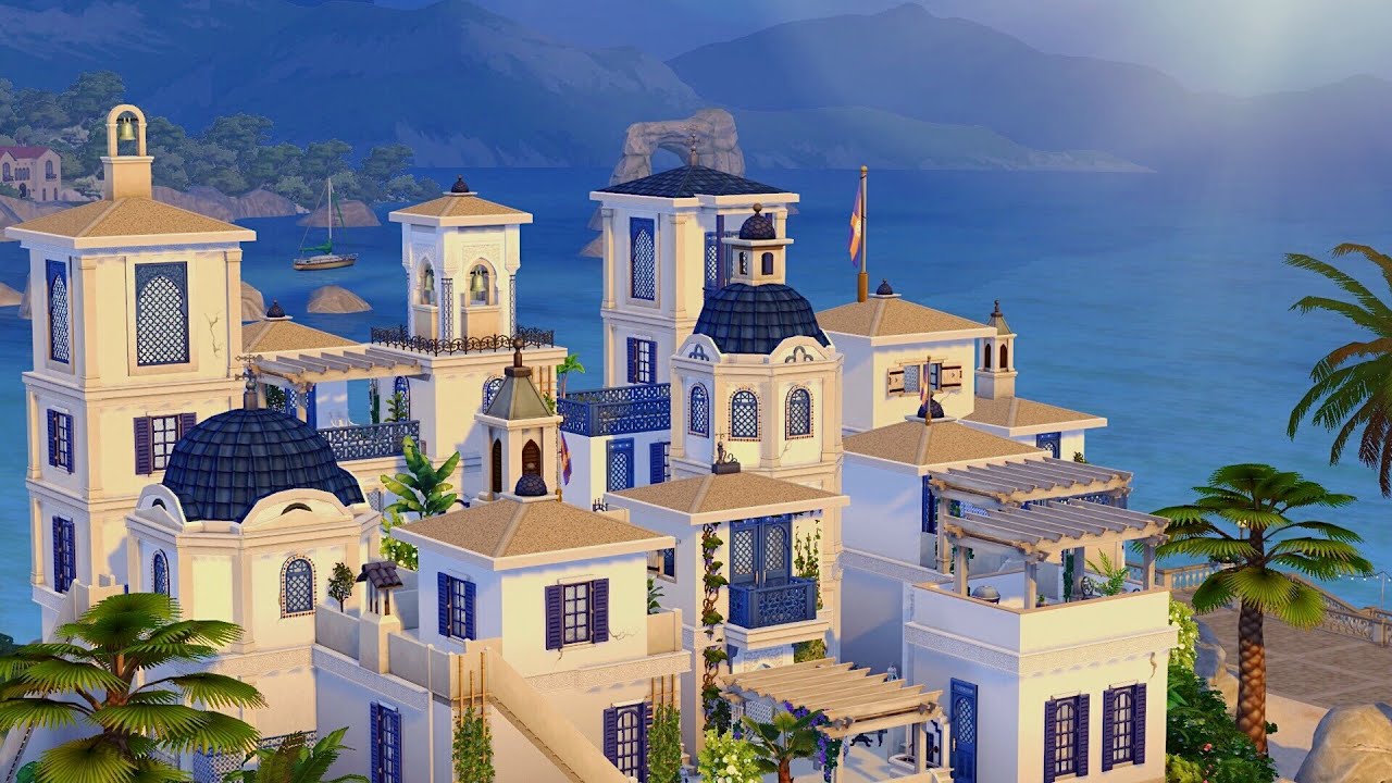 Santorini • The Sims 4 • No CC | Speed Build
