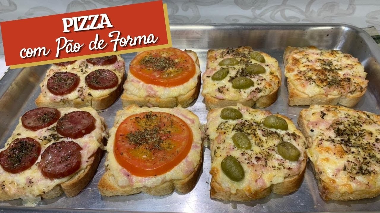 Faço toda semana essas MINI PIZZA de PÃO DE FORMA | Lanche Rápido e Fácil | Receitas da Maninha