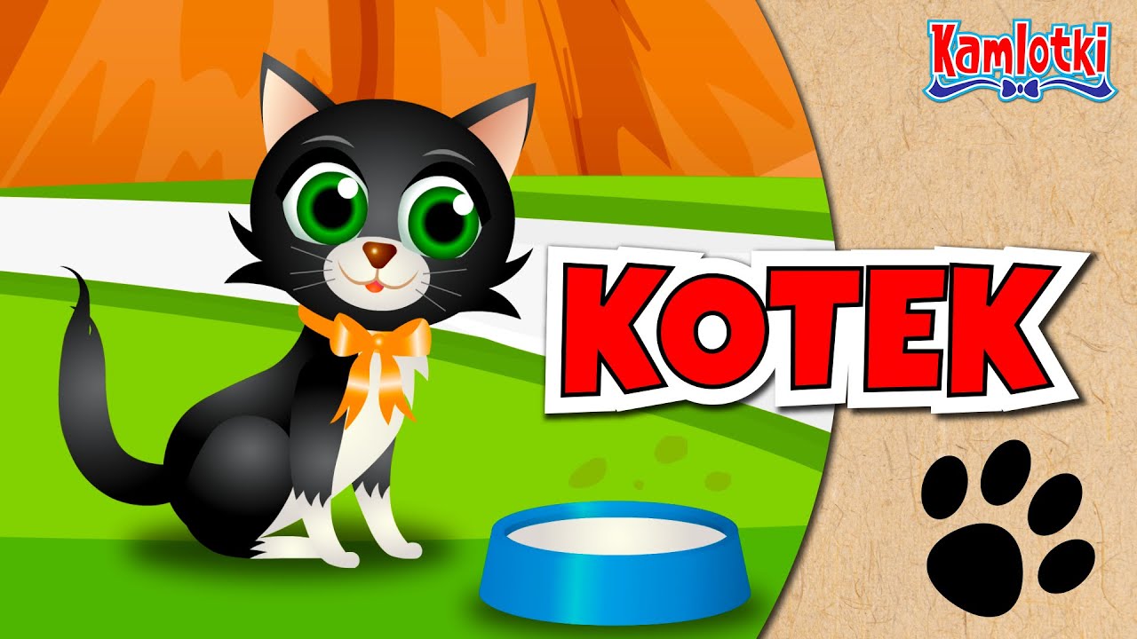 Kotek  &ndash; Julian Tuwim 🐱 Bajka o kotku 🐱 Wierszyki dla dzieci | Kamlotki