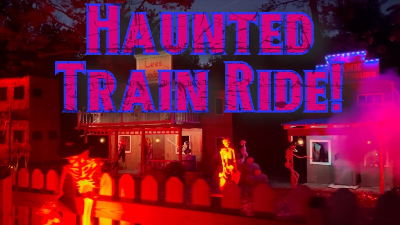 Knoebels Hallo-Fun! Train Ride 2022 (At Night)
