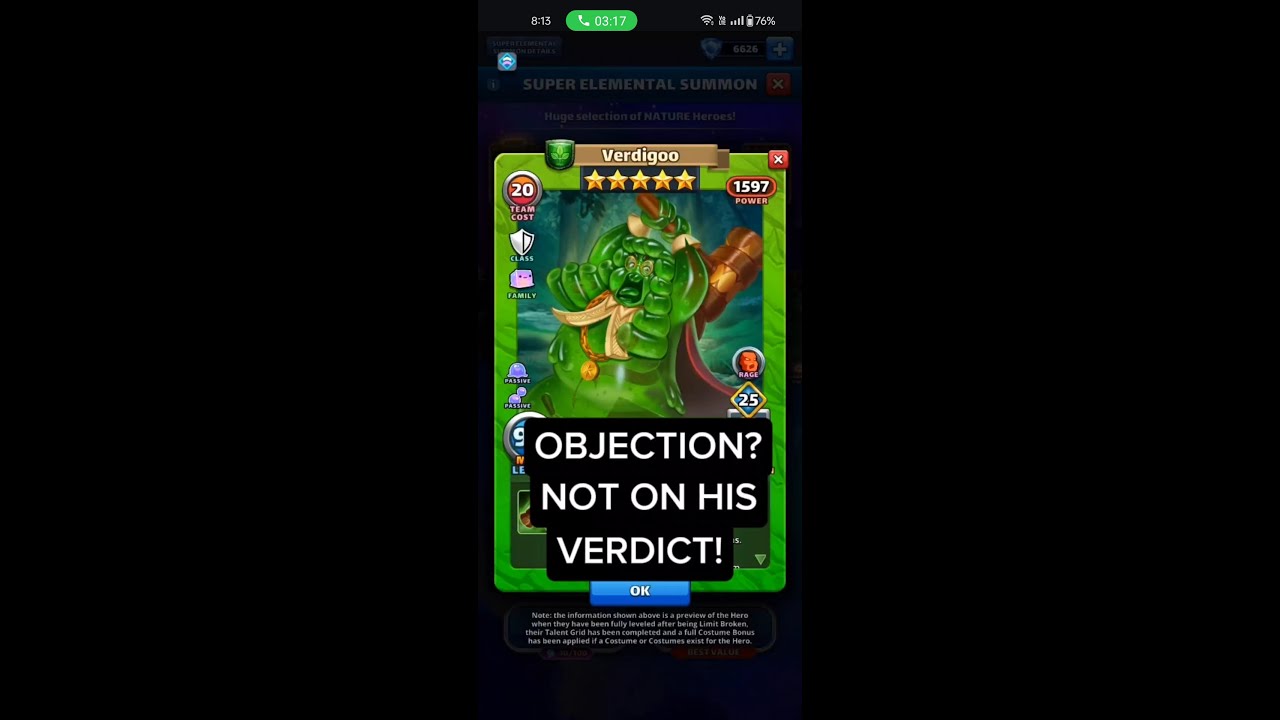 Verdigoo (and Fruitio 4*) - Slime Family - Empires & Puzzles