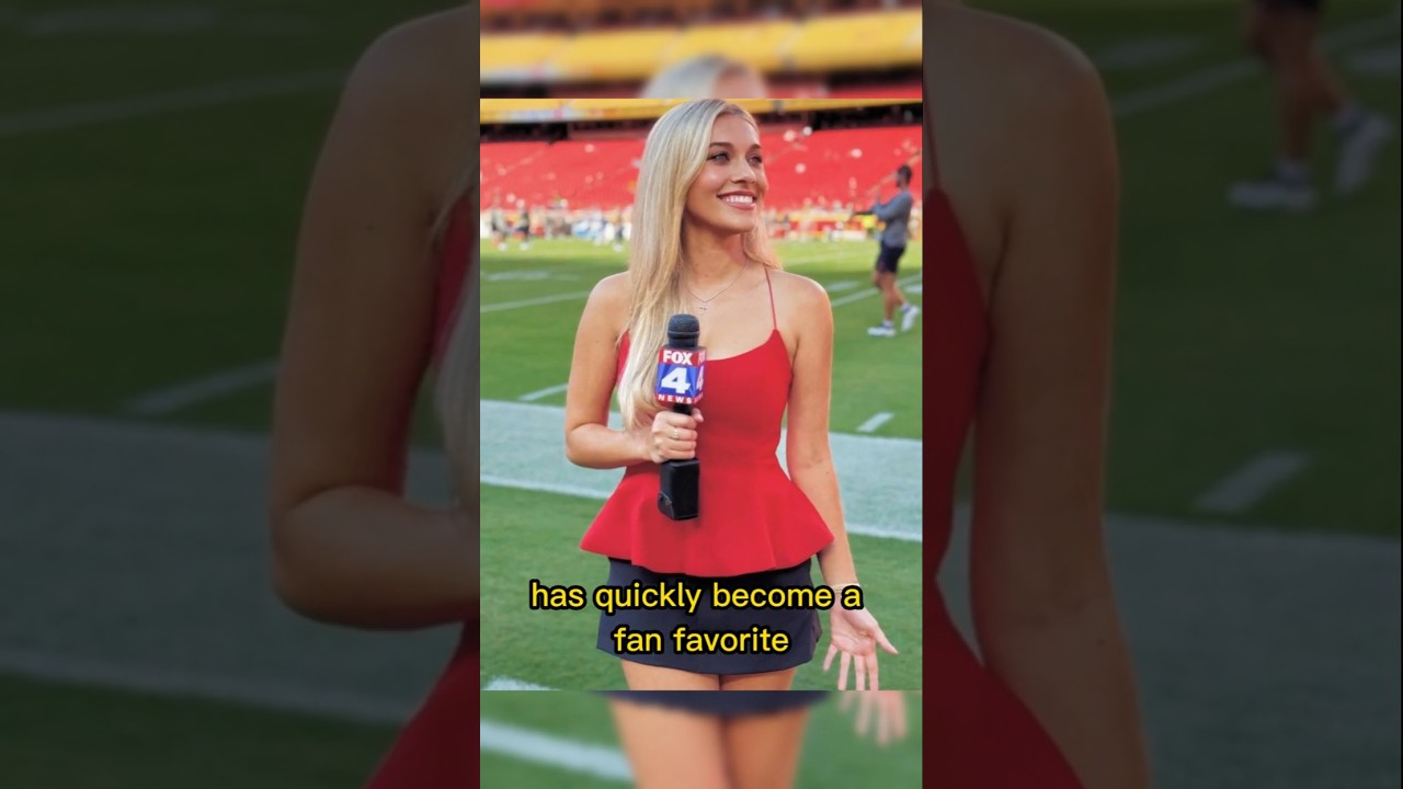 New NFL Reporter Taylor Burr Turns Heads at Kansas City Chiefs Games, Winning Fans on TV #nfl #tv
