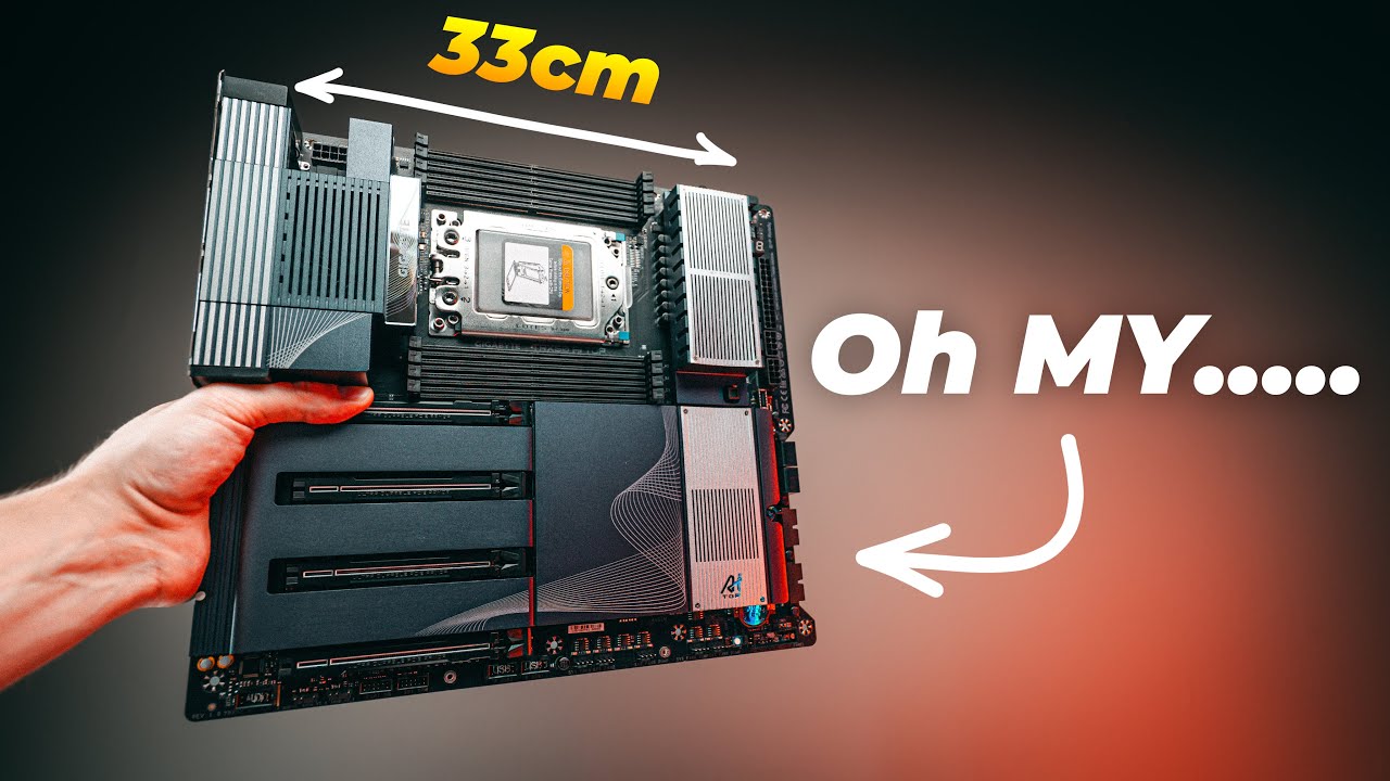 BIGGEST AI Motherboard EVER Created & why it's THE BEST!! feat. Gigabyte TRX50 AI TOP