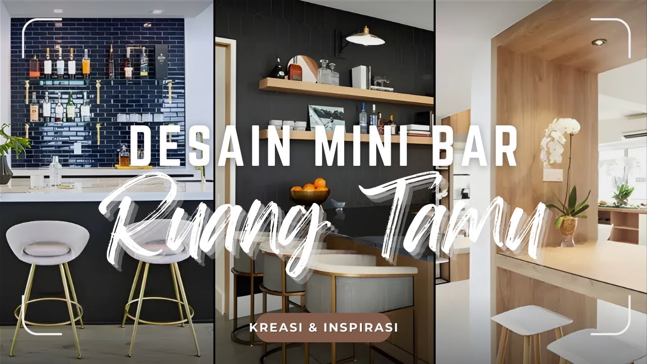 KEREN! Desain MINI BAR untuk RUANG TAMU! Inspirasi DEKORASI Sudut Ruang Tamu Jadi MiniBar AESTHETIC!