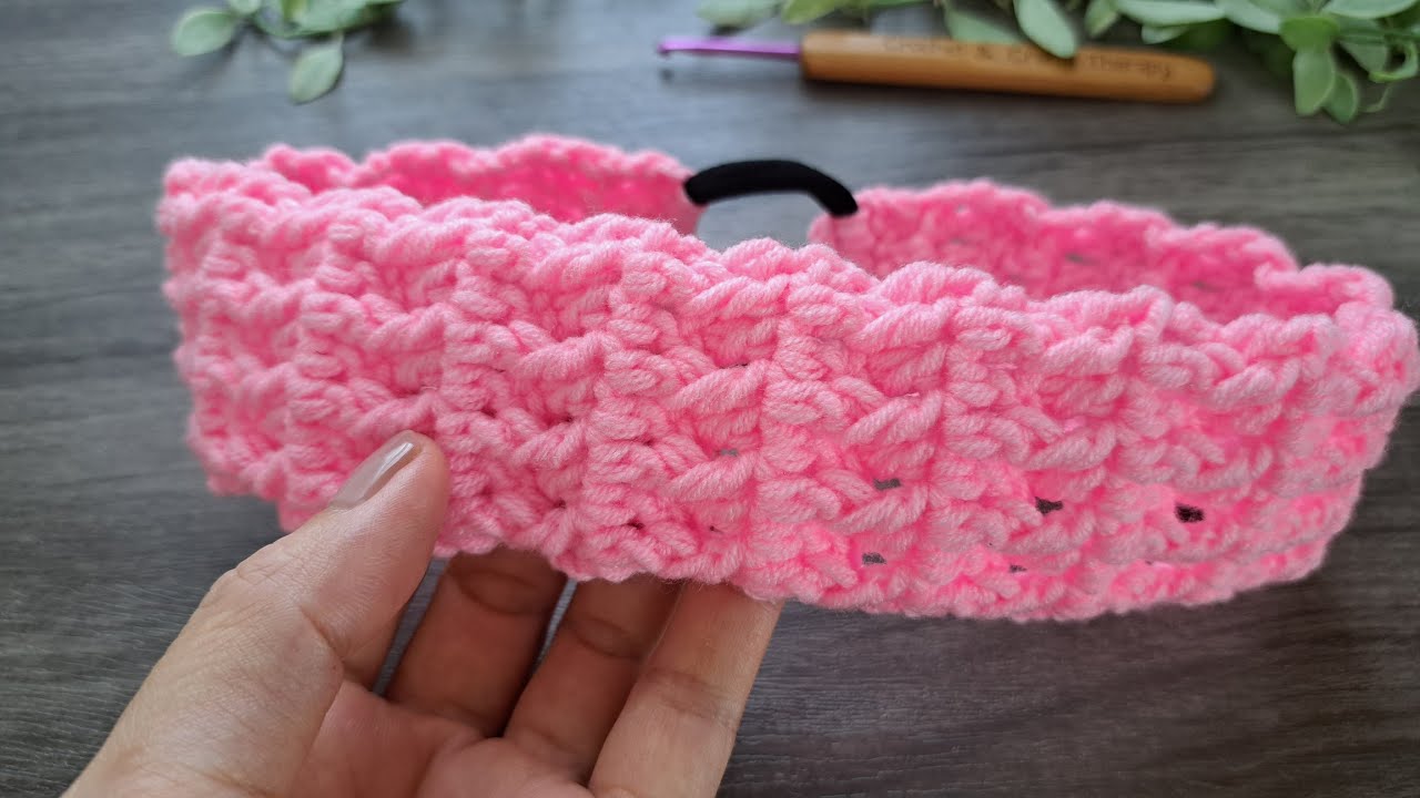 SUPER EASY💯👌  DIY crochet headband. FPDC & DC stitch