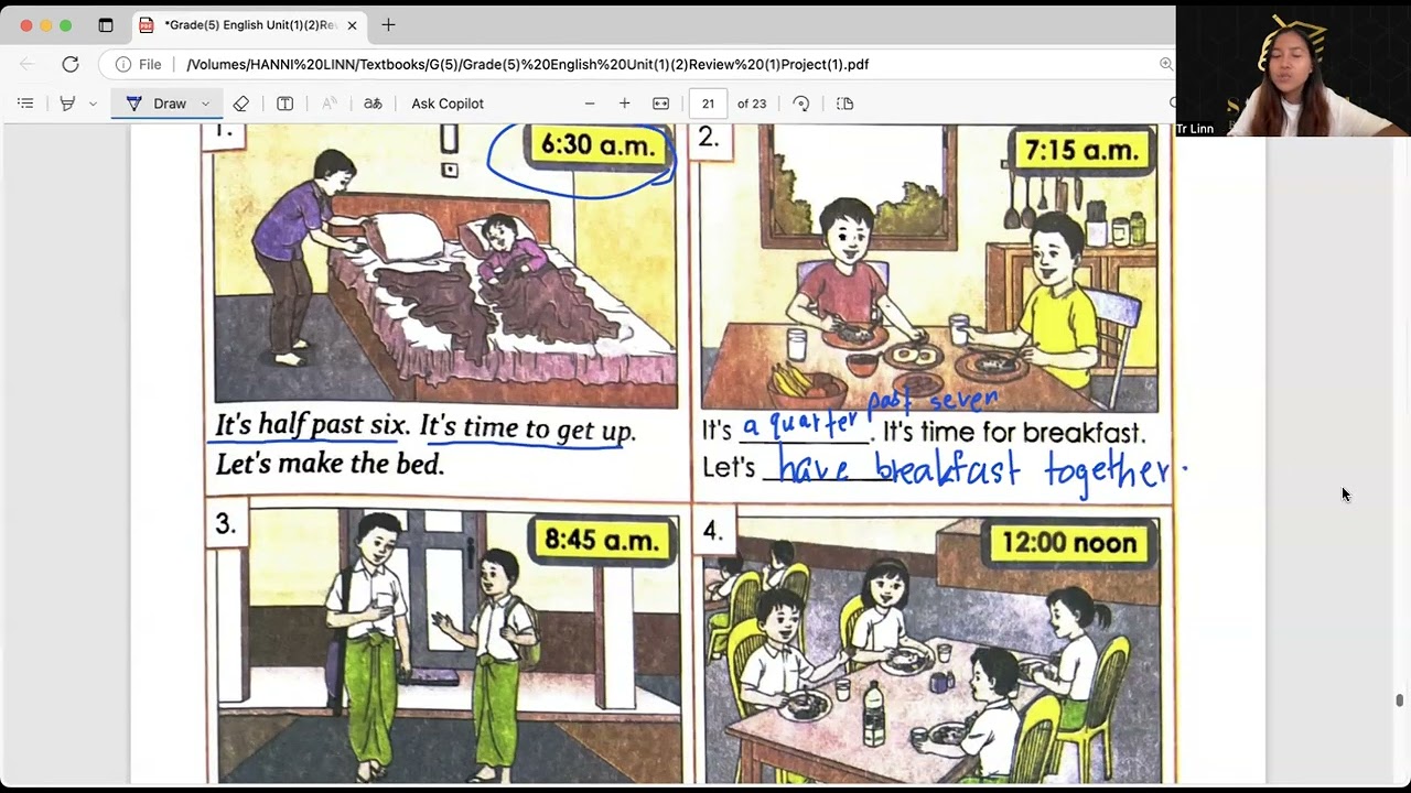 Grade(5) English Review (1) Project(1)