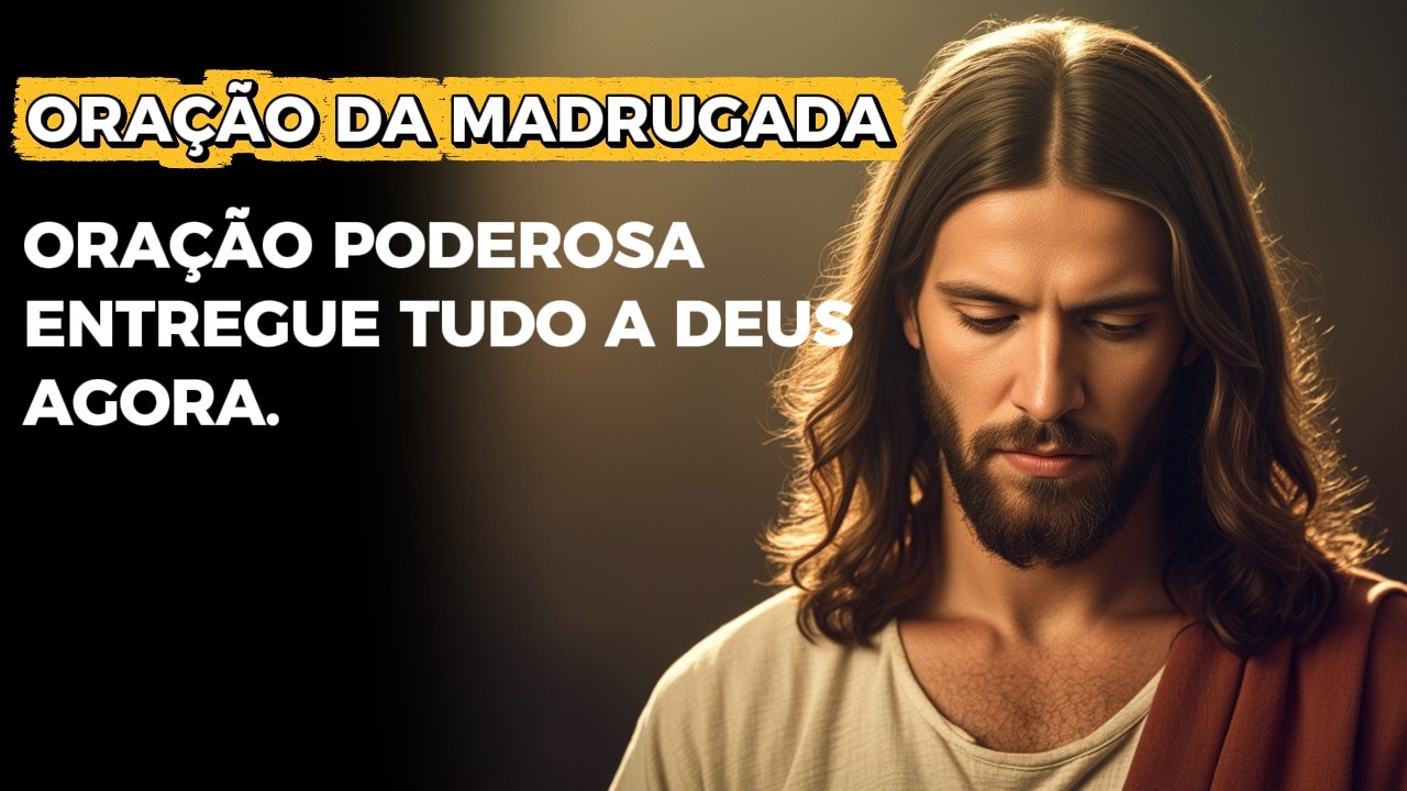 ORAÇÃO DA MADRUGADA | MILAGRE | ENTREGUE TUDO A DEUS AGORA