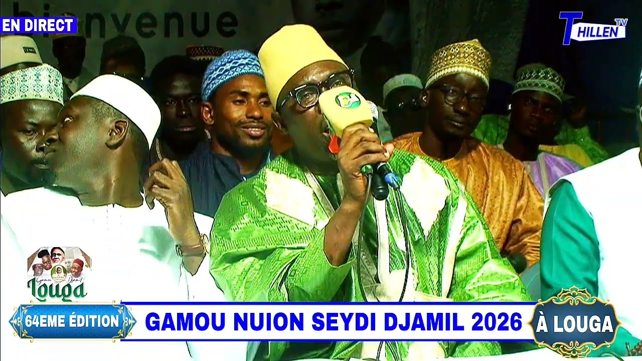 🔴ANIMATION NDIAYE DJAMIL GAMOU SEYDI DIAMIL 2026 À LOUGA @THILLENETV. 