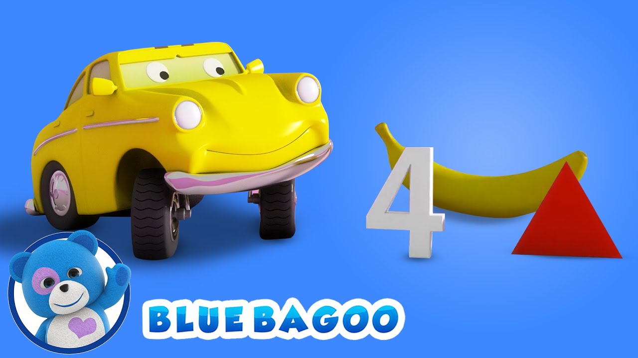 Ed the Hungry Car Eats Shapes, Numbers, Fruits, and Vegetables | From Blue Bagoo and Friends