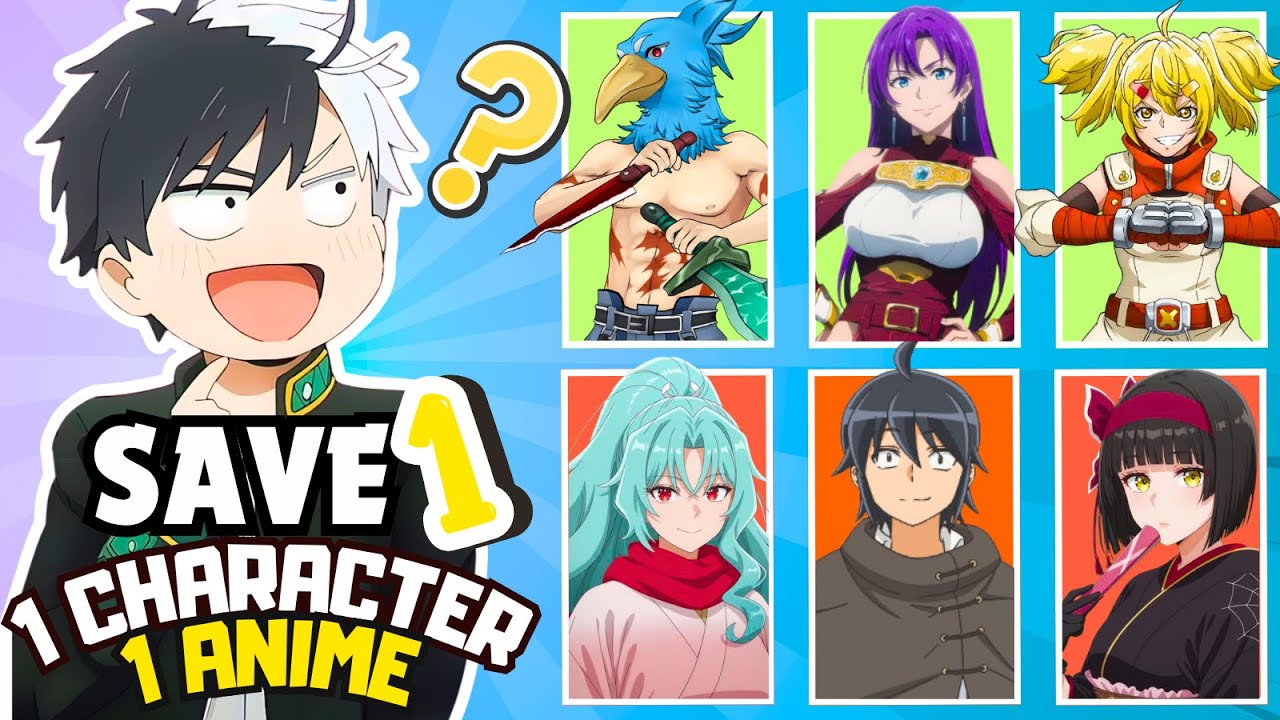 SAVE 1 CHARACTER FROM EACH ANIME ⭐ | anime quiz