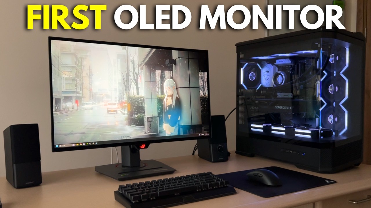 Unboxing My First OLED Monitor | Asus XG27AQDMG 🎮🌥️