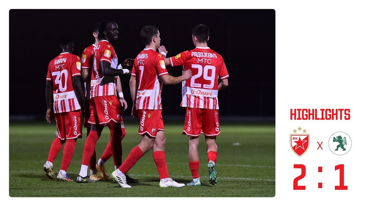 Crvena zvezda - Botev 2:1, highlights