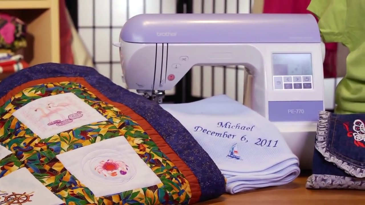 Brother PE-770 Embroidery Machine Overview