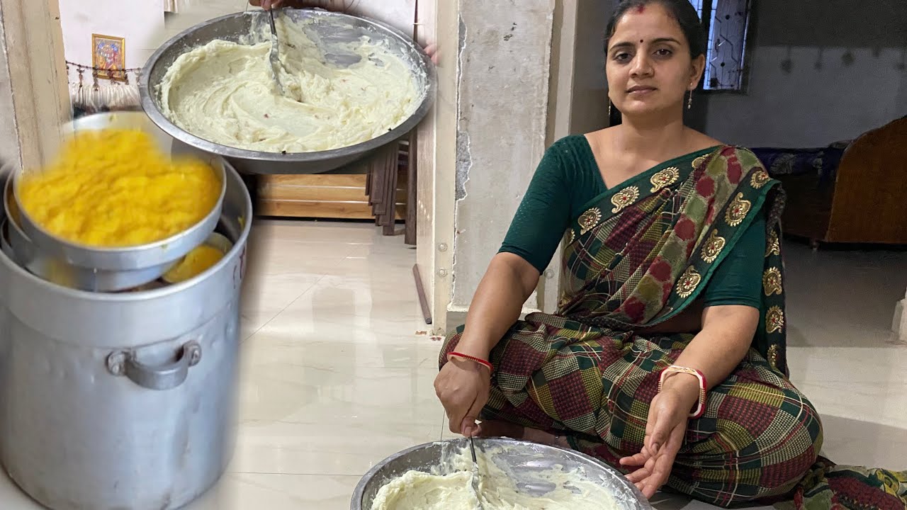 નયના એ ઘરે શિખંડ બનાવીયુ