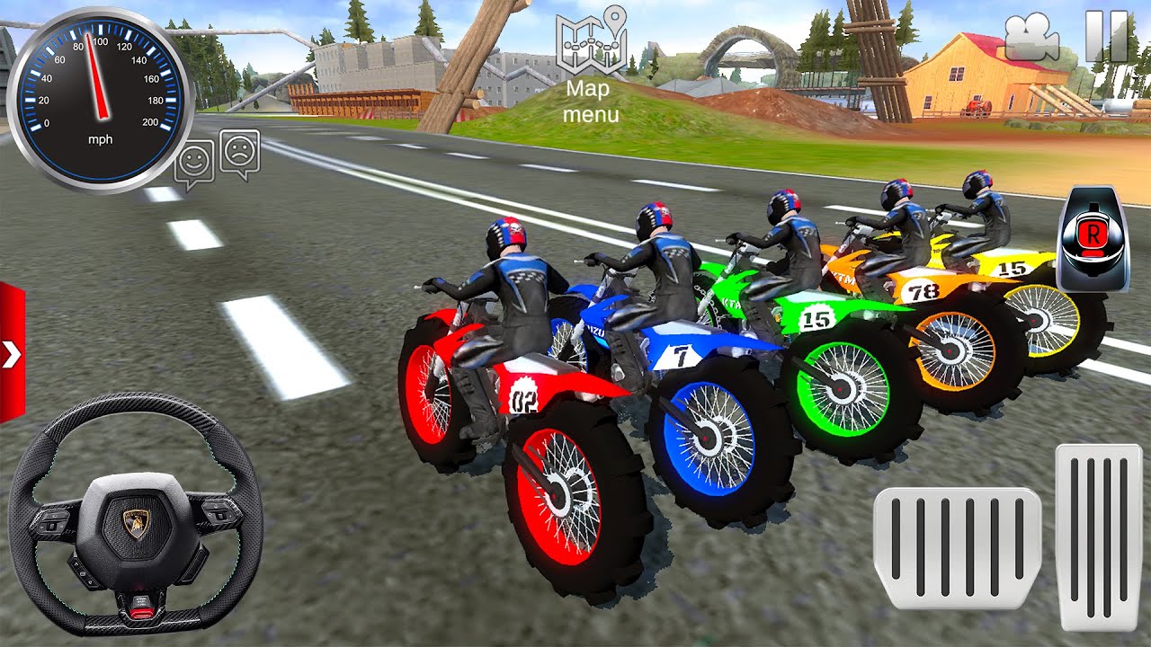 Juegos de Motos - Prueba Extrema de Motocicletas Fuera de Carretera #2 - Gameplay Android / IOS FHD