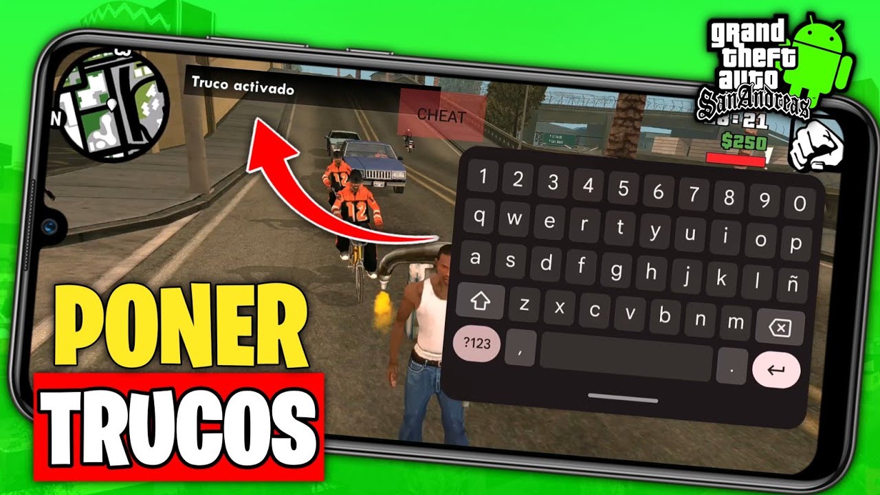 ✅Como PONER TRUCOS en GTA San Andreas para Android (NO ES HACKER KEYBOARD)