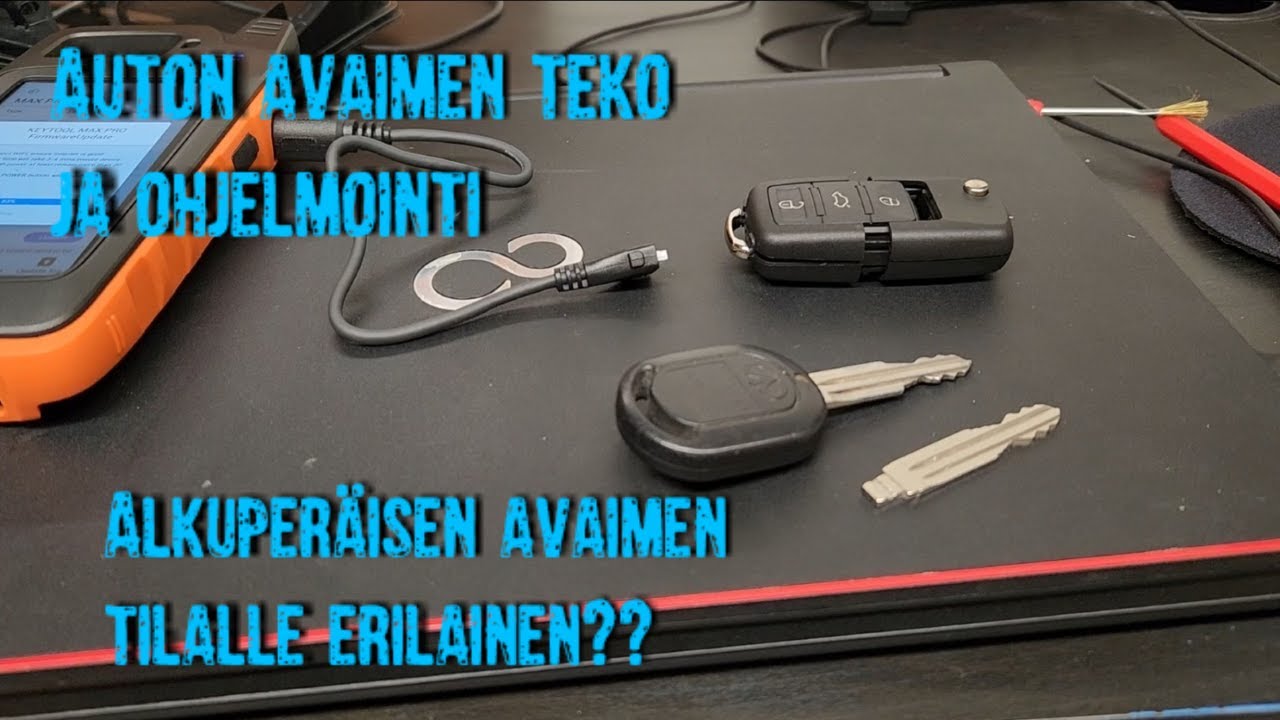 Alkuperäisen avaimen tilalle erilainen versio. Avaimen teko ja ohjelmointi. Daewoo/Chevrolet Lacetti