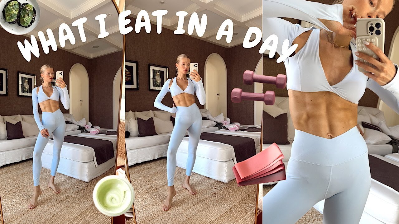 What I Eat In A Day / No Dieting, No Starving: How I Stay Fit + WISKII try on | Vita Sidorkina