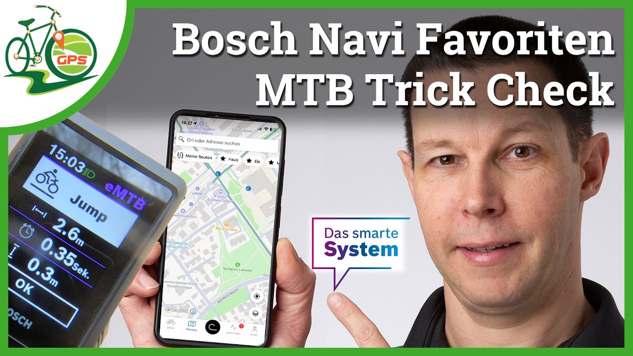 Bosch Navi Favoriten ➤ Herzfrequenz 💓 MTB Trick Check 🚴 Bosch Update 1.34
