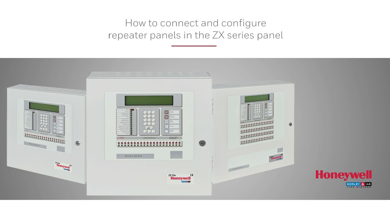 How to connect and configure repeater panels in the ZX series panel