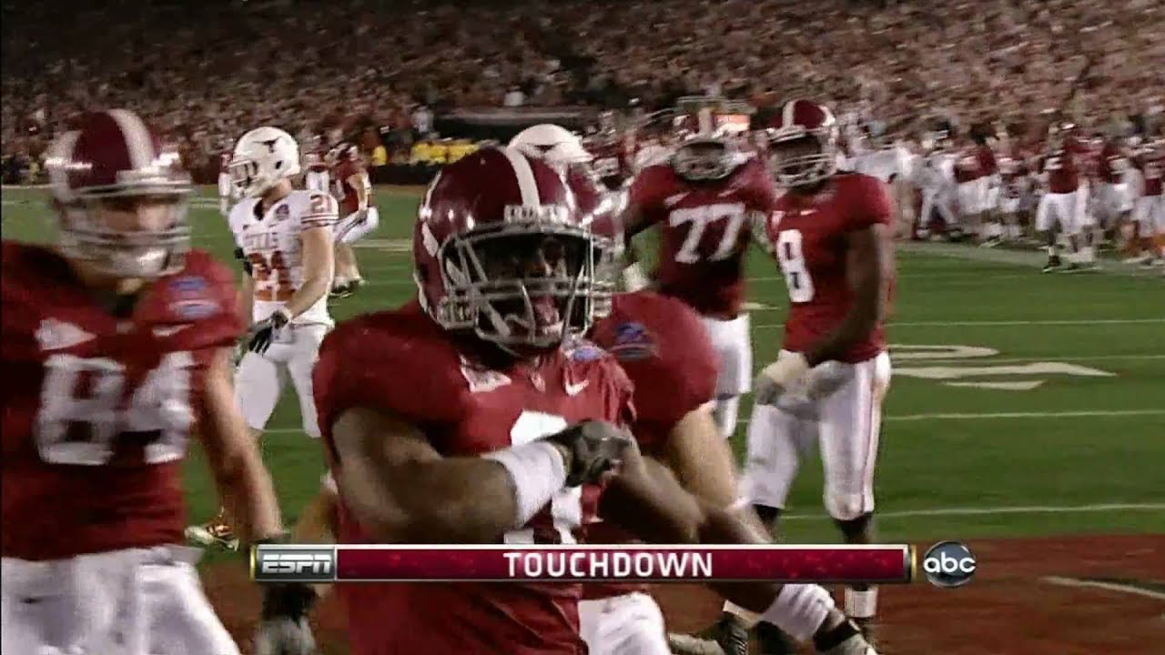 2010 BCS National Championship - Trent Richardson Touchdown