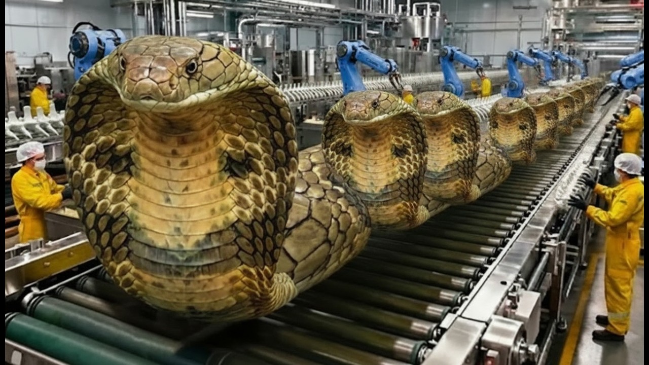 Inside the Modern FACTORY Cobra Skeletons Factory: From Raw Skeletons to Medicine Capsules