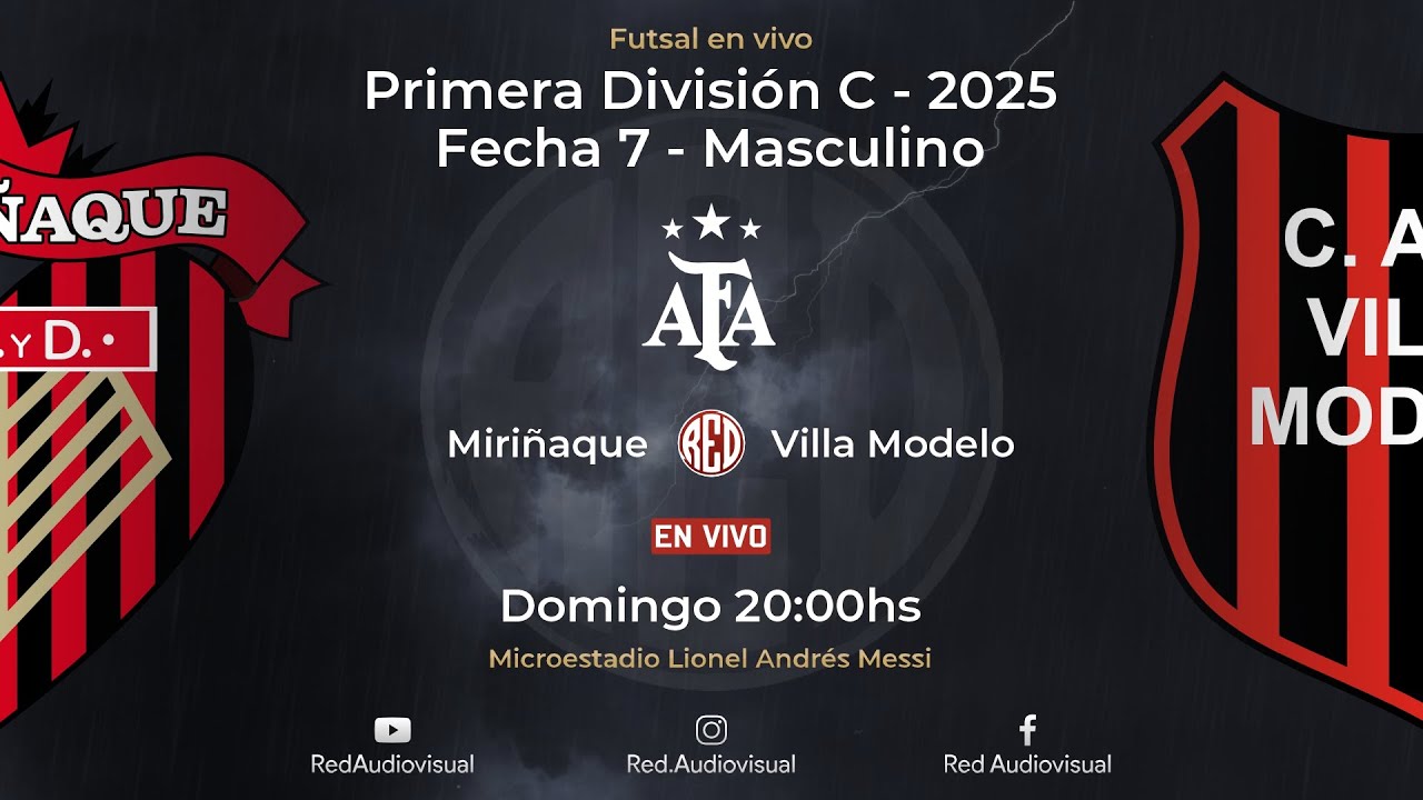 🔴 Miriñaque vs Villa Modelo - Fecha 7 - Primera División C - Futsal AFA 2025 - Masculino