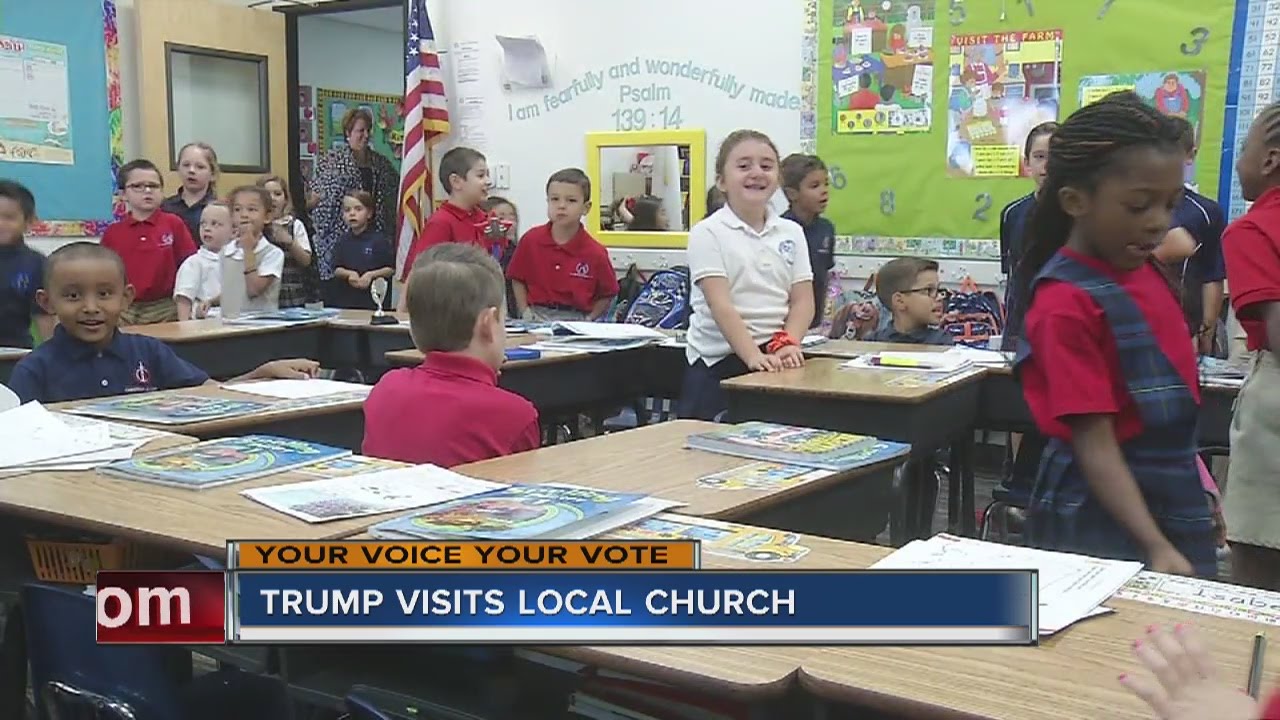 Donald Trump visits International Church of Las Vegas