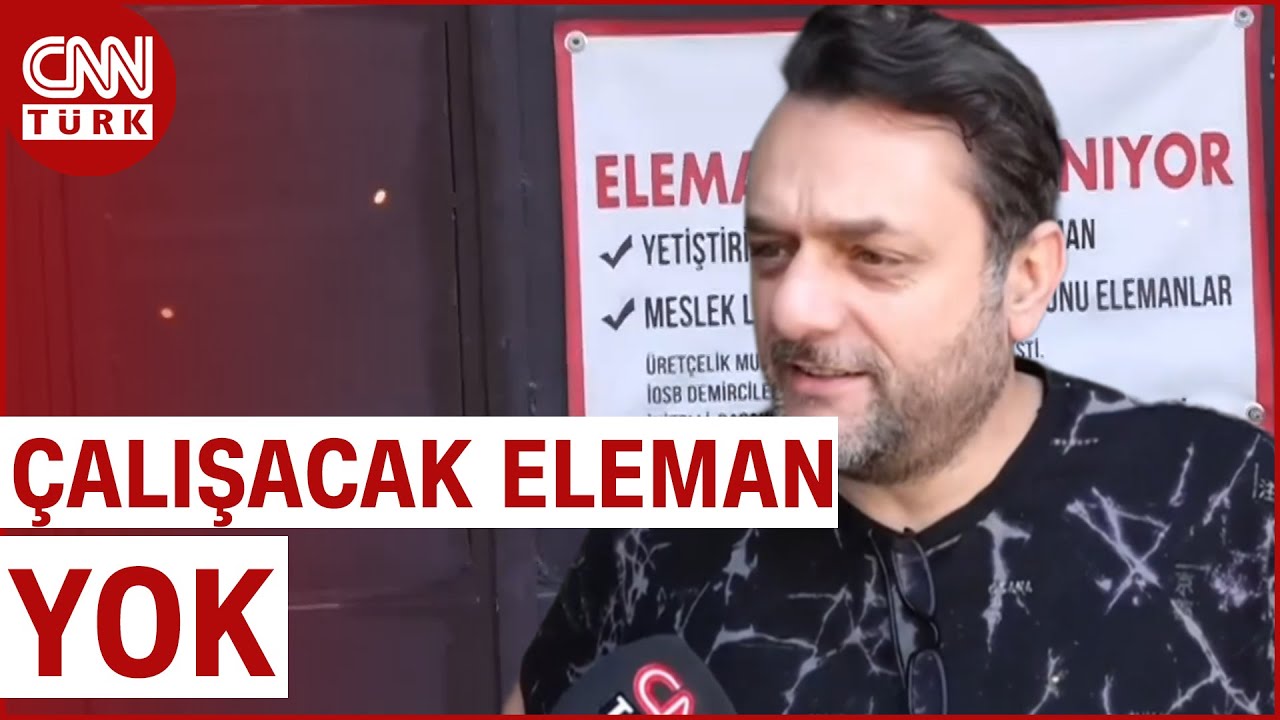 İş yerlerinde Ara Eleman Sıkıntısı! Gençler Masabaşı İş İstiyor...