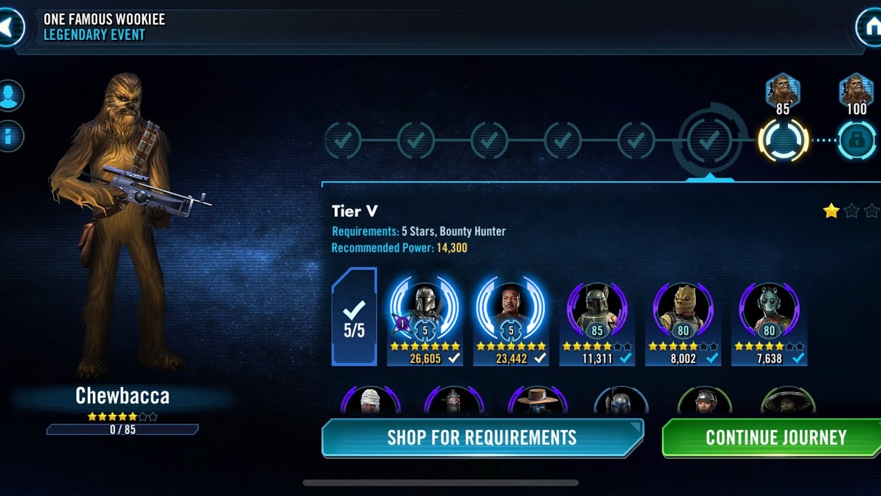 How to unlock Chewbacca in SWGoH (I recommend mods on all units) #starwars #swgoh #unlock #chewie